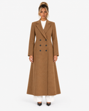 Adele Longline Tailored Coat - Beige