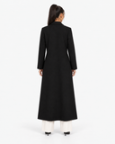 Adele Longline Tailored Coat - Black