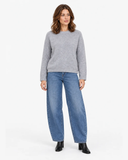 Alessa Round-Neck Jumper - Grey