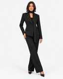 Colette Tie-Waist Blazer in Black, product view 2