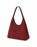 Wine Red Ellie tote bag with a square silhouette