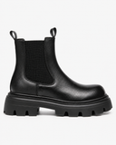 Bruna Leather Chunky Chelsea Boots in Black, product photograph 1.