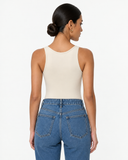 Kaia Sculpting Sleeveless Bodysuit in Nude, product view 2