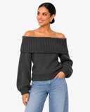Leonie Relaxed Crew-Neck Knit Jumper - Grey