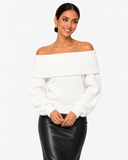 Leonie Relaxed Crew-Neck Knit Jumper - White