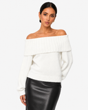 Leonie Relaxed Crew-Neck Knit Jumper - White