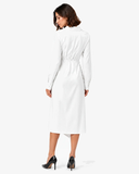 Lorelei Asymmetric Puff-Sleeve Maxi Dress - White
