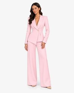Mirelle Blazer & Wide-Leg Trouser Co-ord - Pink