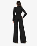 Mirelle Blazer & Wide-Leg Trouser Co-ord - Black