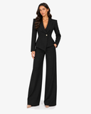 Mirelle Blazer & Wide-Leg Trouser Co-ord - Black