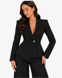 Mirelle Blazer & Wide-Leg Trouser Co-ord - Black