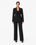 Renee Tailored Lapel Blazer in Black, product view 1