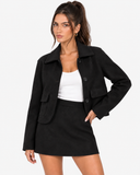 Sylvie Relaxed Pocket Jacket - Black