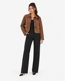 Sylvie Relaxed Pocket Jacket - Brown