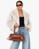 Mireva shoulder bag in Brown – styled product view
