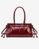 Mireva shoulder bag in Wine Red – styled product view