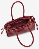 Mireva shoulder bag in Wine Red – final product view
