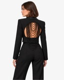 Zara Beaded Cropped Blazer & Trouser Co-ord