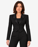 Zara Beaded Cropped Blazer & Trouser Co-ord
