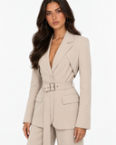 Leandra Belted Blazer & Trouser Set, product view 4