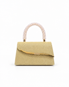 Lumi Structured Bag – Gold, product view 1