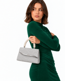 Lumi Structured Bag – Silver, product view 3