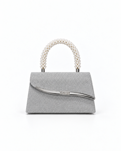 Lumi Structured Bag – Silver, product view 1