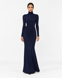 Nadine Draped Turtleneck Maxi Dress, product view 2
