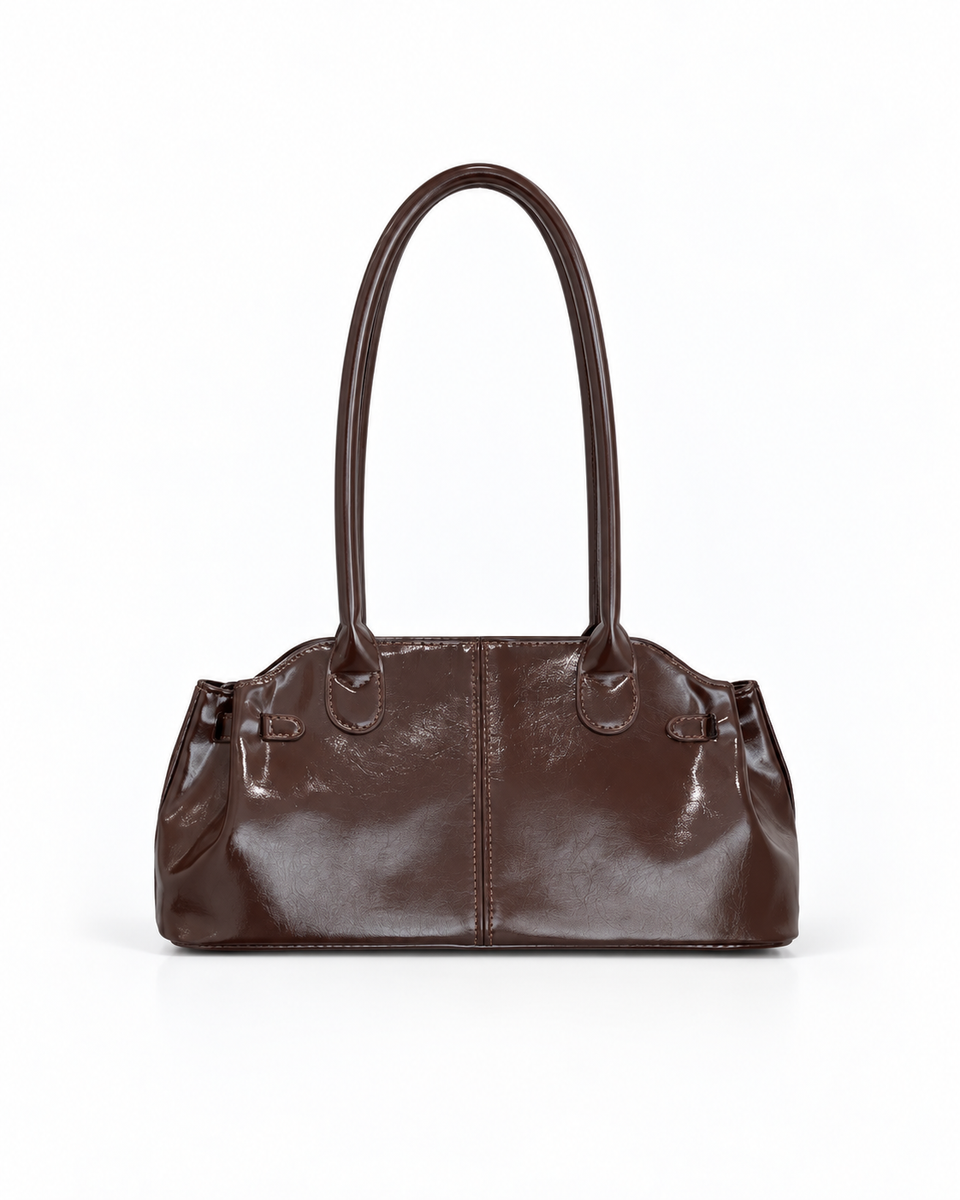 Romy Shoulder Bag – Coffee Brown, product view 1