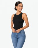Kaia Sculpting Sleeveless Bodysuit - Black