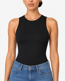 Kaia Sculpting Sleeveless Bodysuit - Black